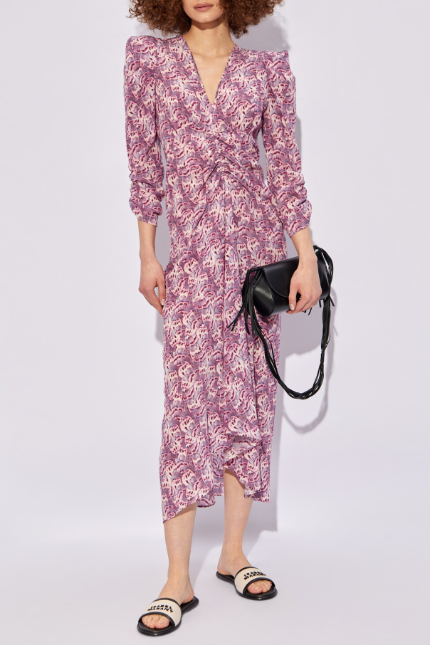 Selected Rita Mid Waist Wide Pants StasanetShops Australia Purple Albini patterned dress Isabel Marant